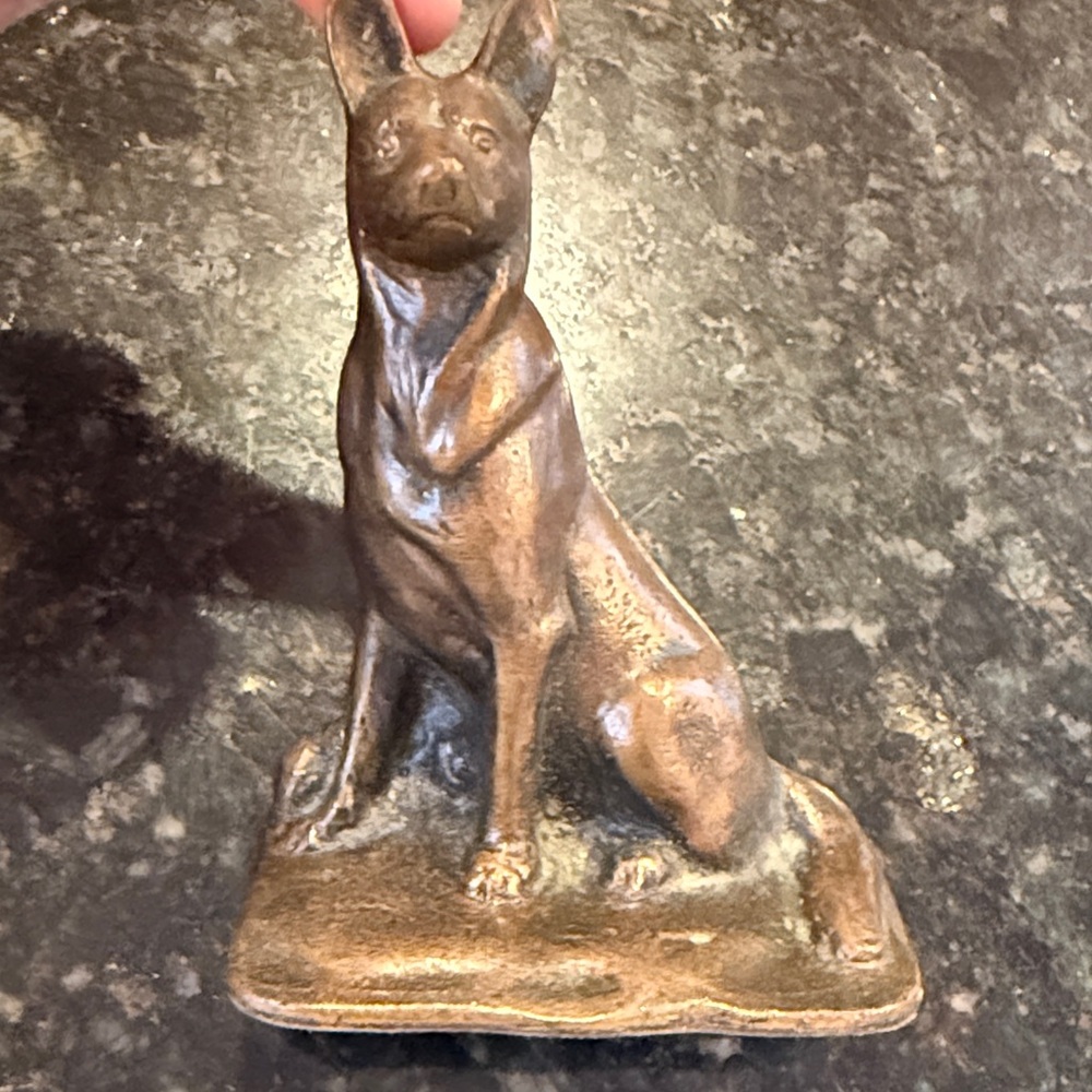 Bronze Dog Figurine